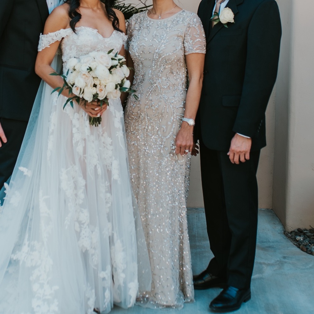 Adriana Pappell Beaded Dress